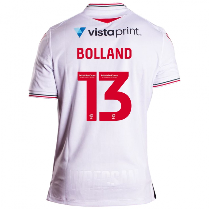 Kinderen Charlotte Bolland #13 Wit Uitshirt Uittenue 2023/24 T-Shirt België