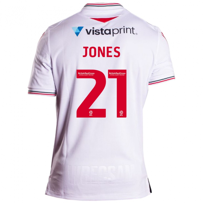 Kinderen Lili Jones #21 Wit Uitshirt Uittenue 2023/24 T-Shirt België