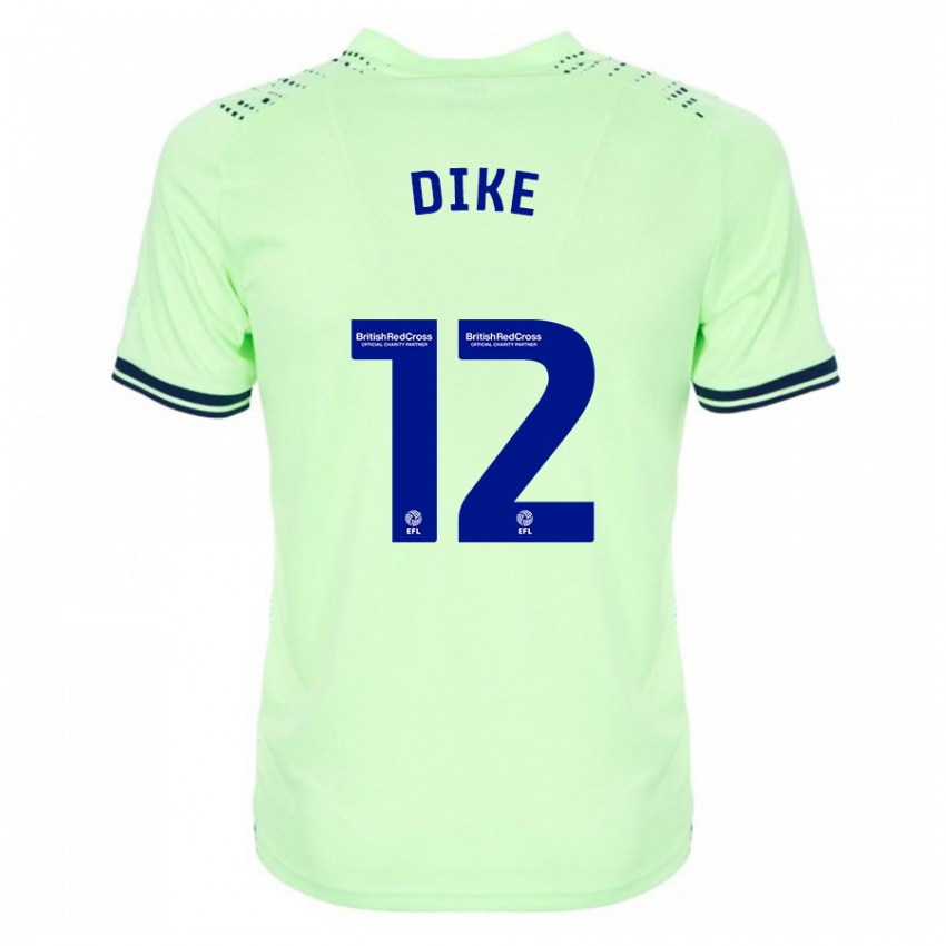 Kinderen Daryl Dike #12 Marine Uitshirt Uittenue 2023/24 T-Shirt België
