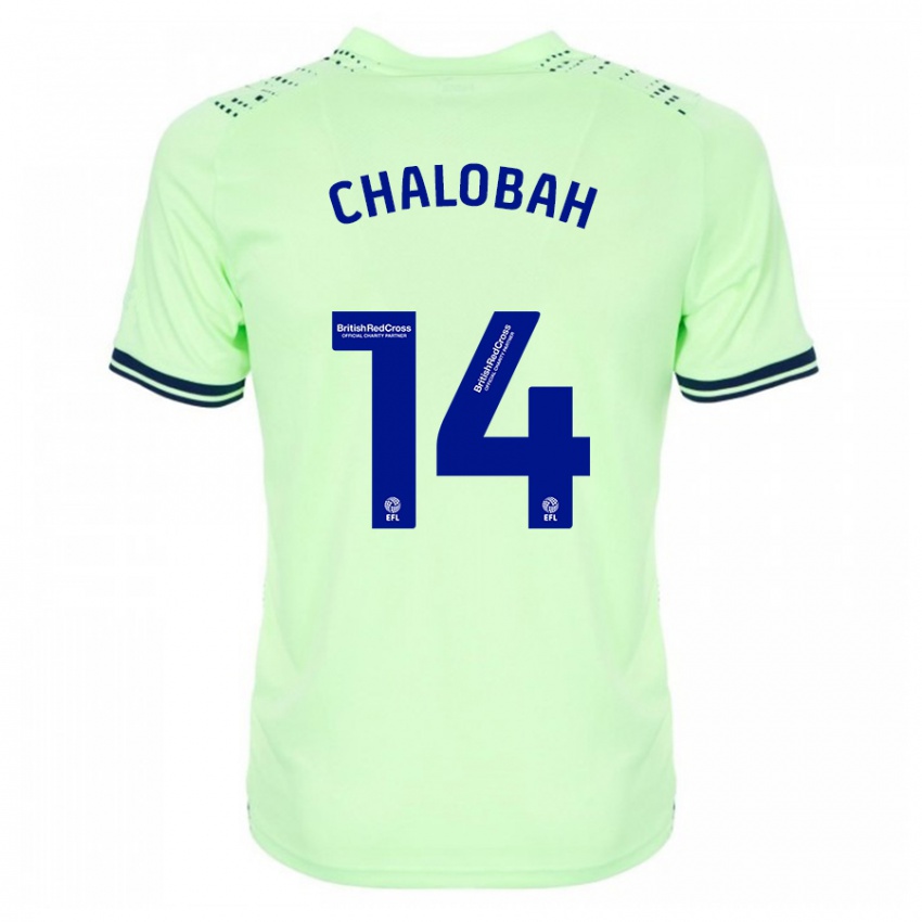 Kinderen Nathaniel Chalobah #14 Marine Uitshirt Uittenue 2023/24 T-Shirt België