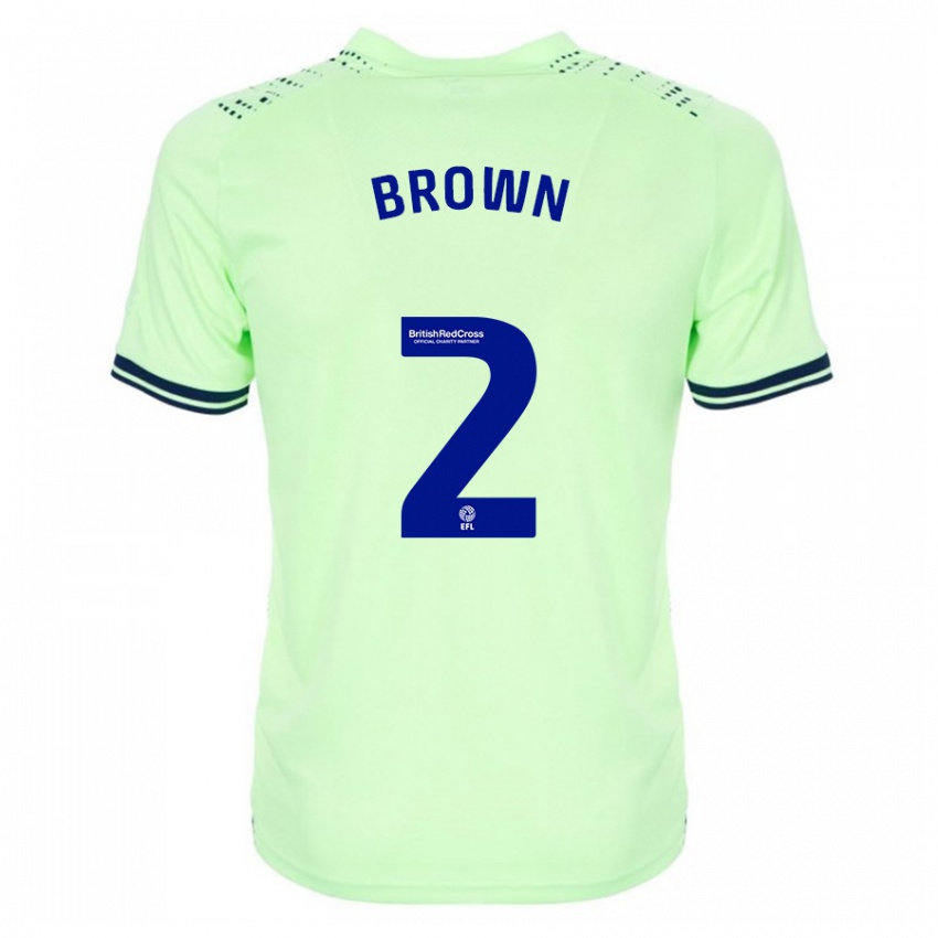 Kinderen Ashlee Brown #2 Marine Uitshirt Uittenue 2023/24 T-Shirt België