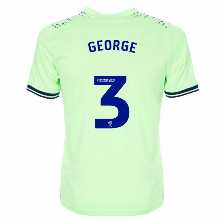 Kinderen Hannah George #3 Marine Uitshirt Uittenue 2023/24 T-Shirt België