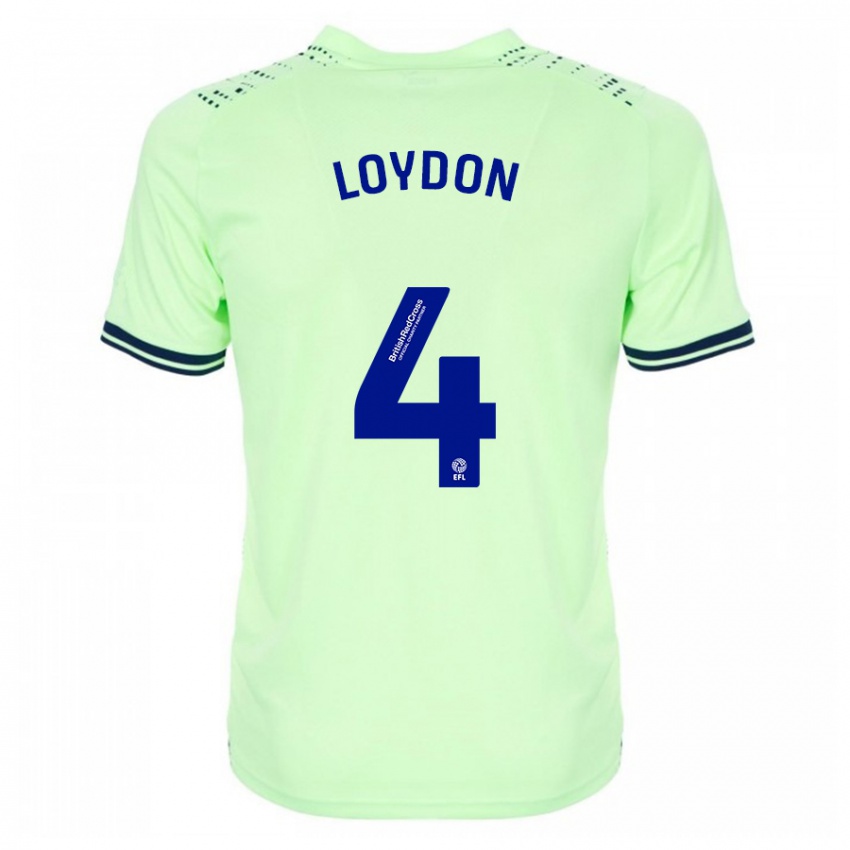 Kinderen Abi Loydon #4 Marine Uitshirt Uittenue 2023/24 T-Shirt België