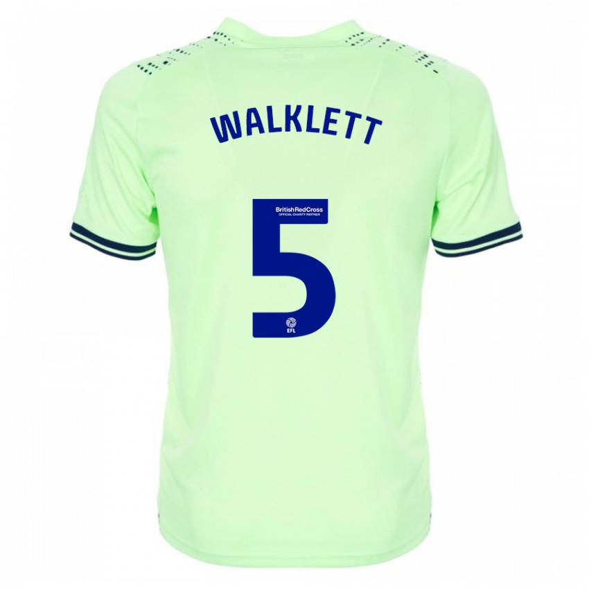 Kinderen Kerry Walklett #5 Marine Uitshirt Uittenue 2023/24 T-Shirt België