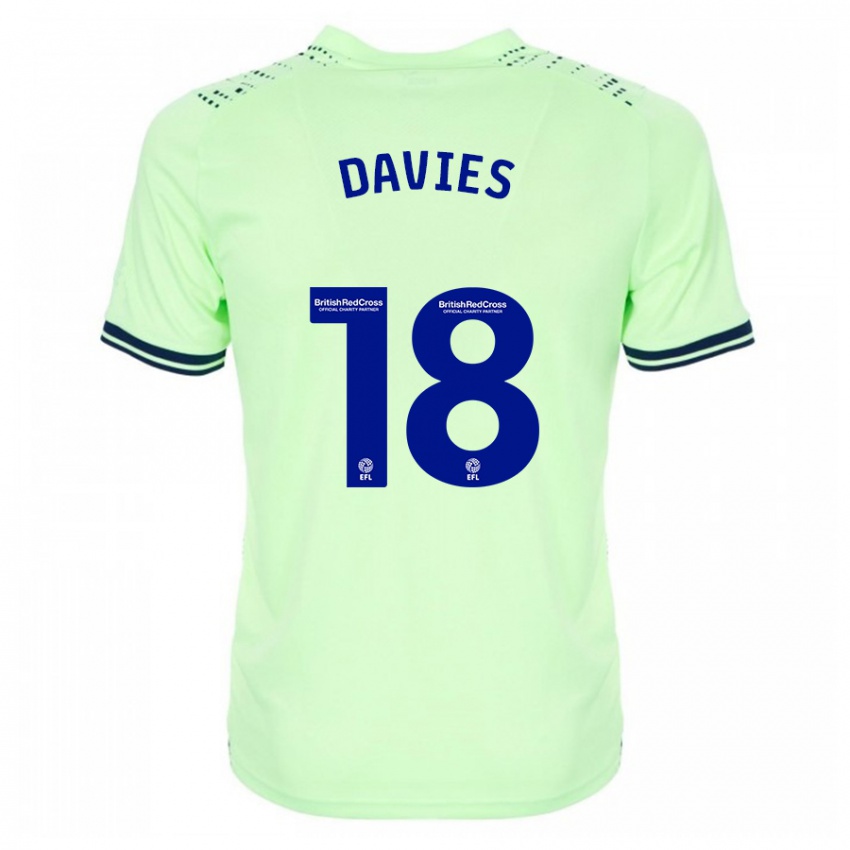 Kinderen Jessica Davies #18 Marine Uitshirt Uittenue 2023/24 T-Shirt België