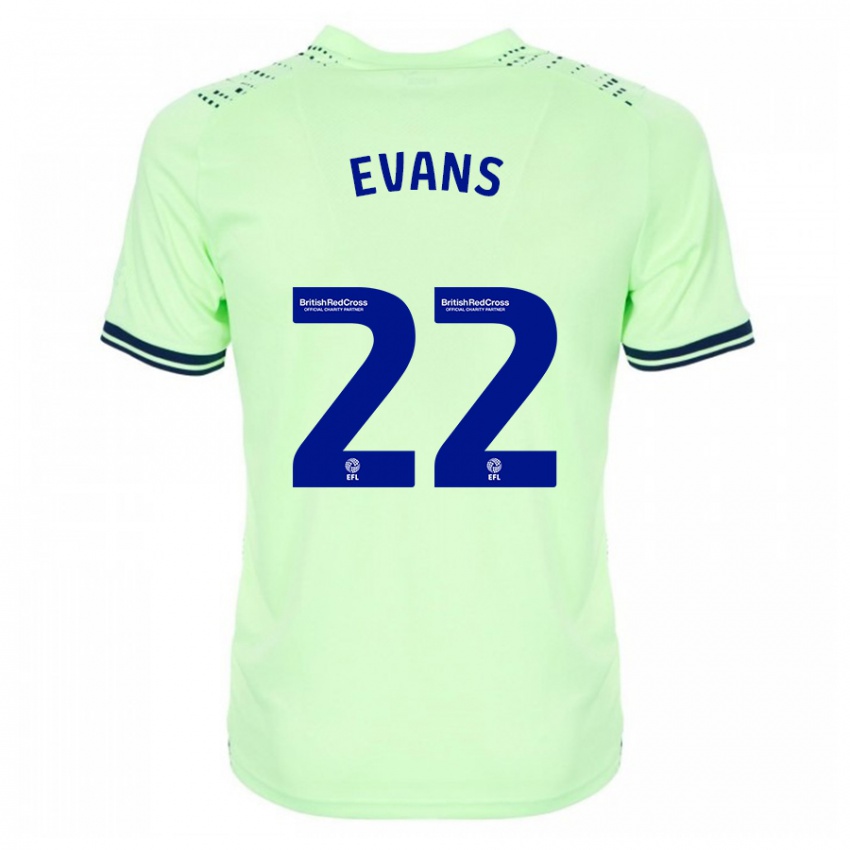 Kinderen Kate Evans #22 Marine Uitshirt Uittenue 2023/24 T-Shirt België