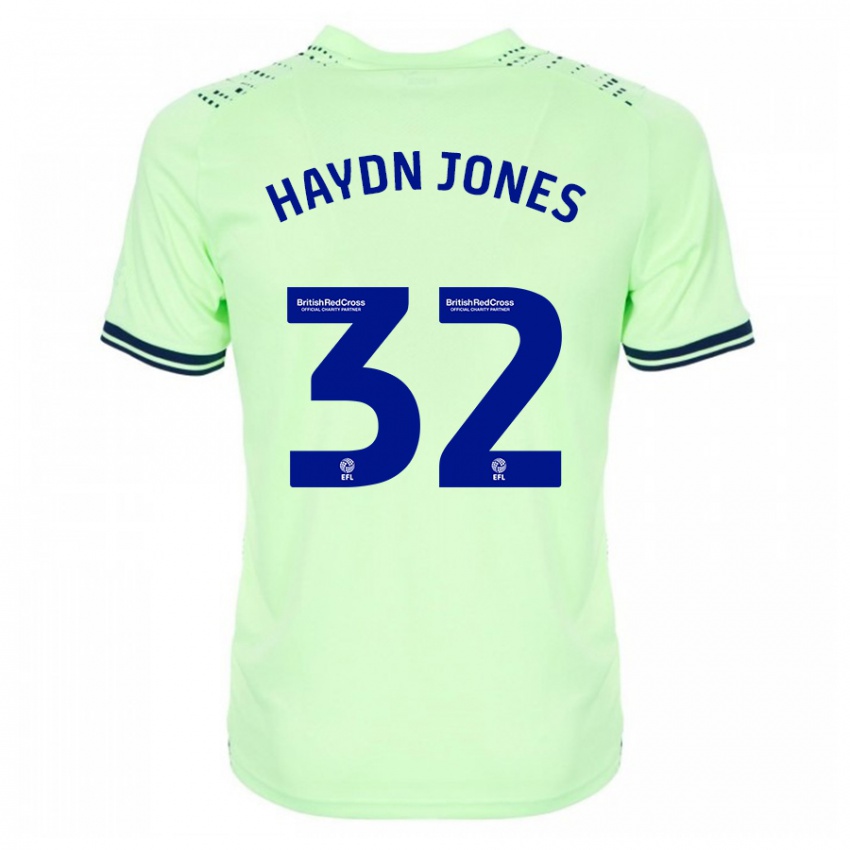 Kinderen Mackenzie Haydn-Jones #32 Marine Uitshirt Uittenue 2023/24 T-Shirt België