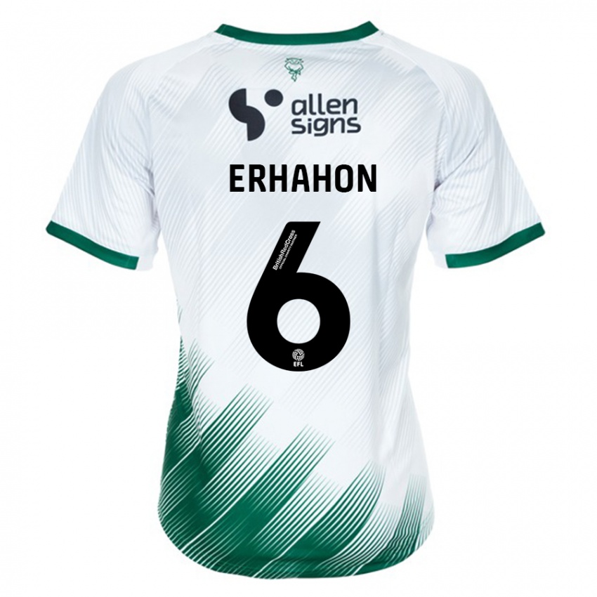 Kinderen Ethan Erhahon #6 Wit Uitshirt Uittenue 2023/24 T-Shirt België