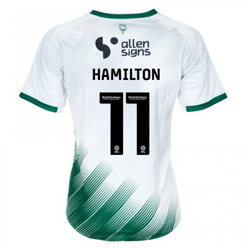 Kinderen Ethan Hamilton #11 Wit Uitshirt Uittenue 2023/24 T-Shirt België