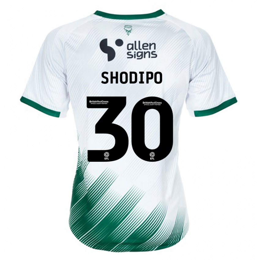 Kinderen Olamide Shodipo #30 Wit Uitshirt Uittenue 2023/24 T-Shirt België