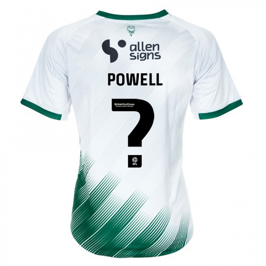 Kinderen Darryl Powell #0 Wit Uitshirt Uittenue 2023/24 T-Shirt België