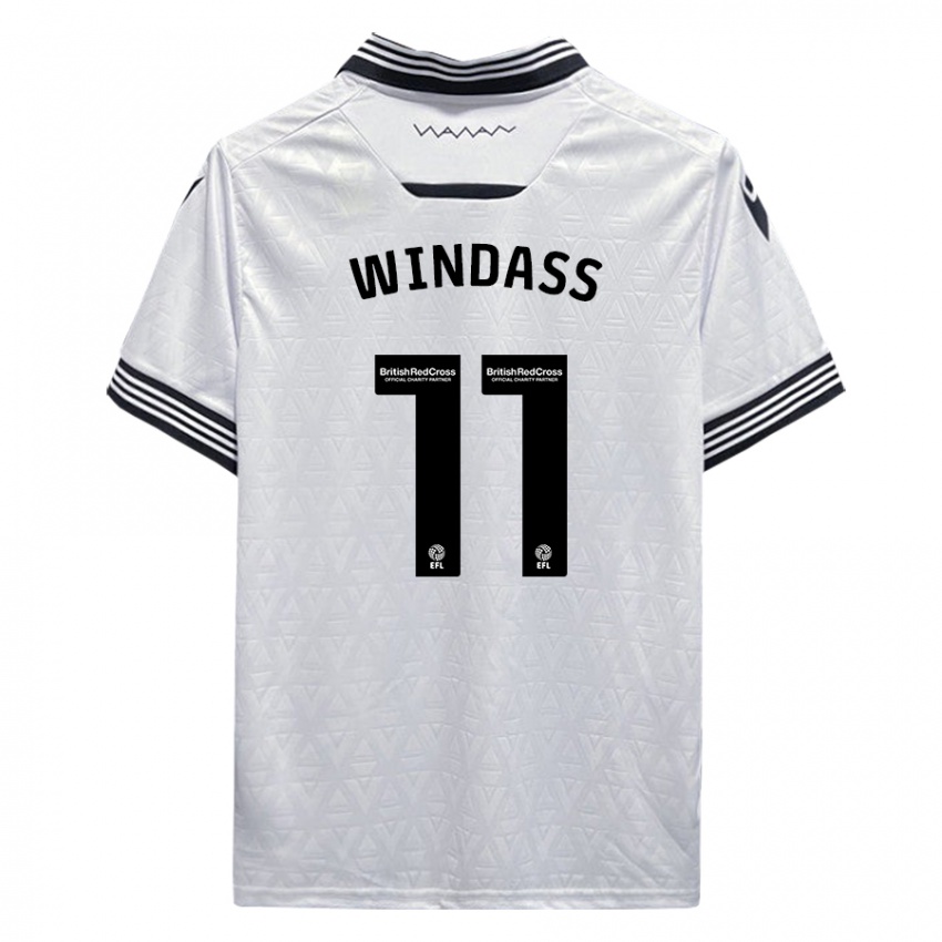 Kinderen Josh Windass #11 Wit Uitshirt Uittenue 2023/24 T-Shirt België
