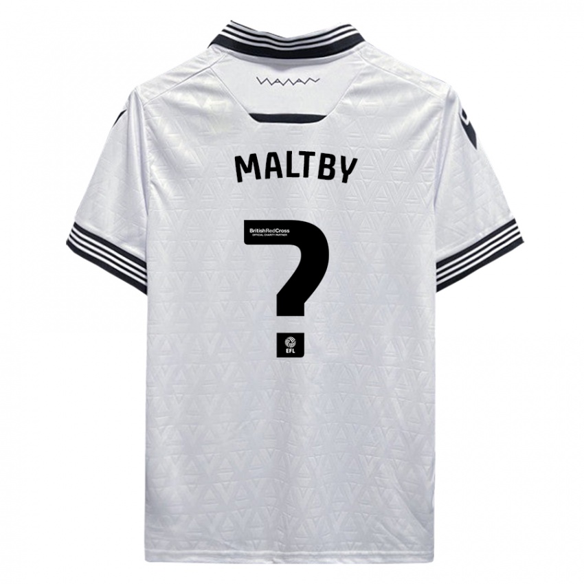 Kinderen Mackenzie Maltby #0 Wit Uitshirt Uittenue 2023/24 T-Shirt België