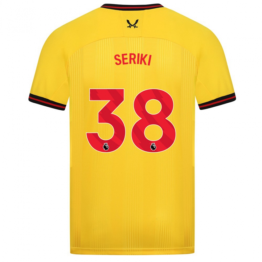 Kinderen Femi Seriki #38 Geel Uitshirt Uittenue 2023/24 T-Shirt België