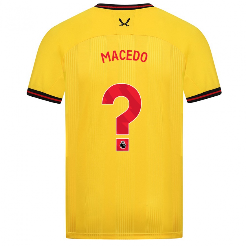 Kinderen Fernando Macedo #0 Geel Uitshirt Uittenue 2023/24 T-Shirt België