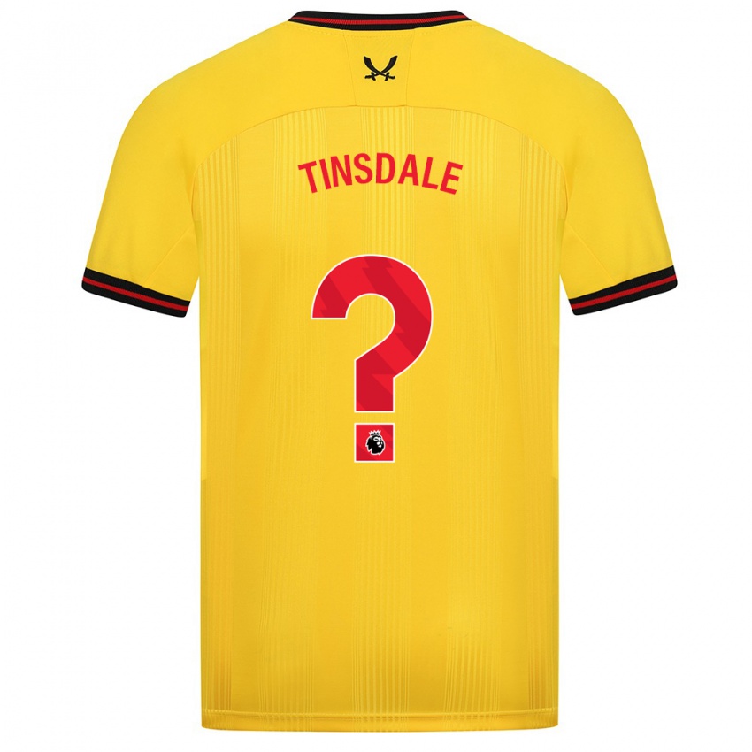 Kinderen Jay Tinsdale #0 Geel Uitshirt Uittenue 2023/24 T-Shirt België