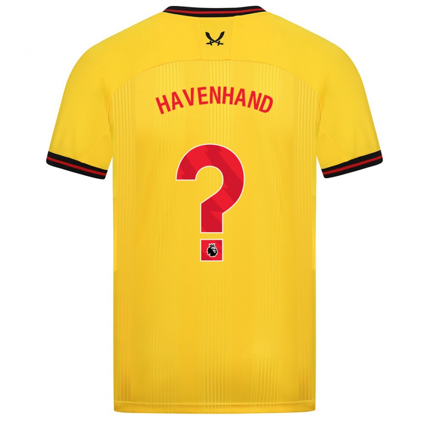 Kinderen Kurtis Havenhand #0 Geel Uitshirt Uittenue 2023/24 T-Shirt België