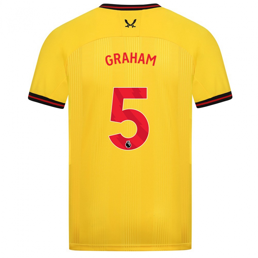 Kinderen Molly Graham #5 Geel Uitshirt Uittenue 2023/24 T-Shirt België