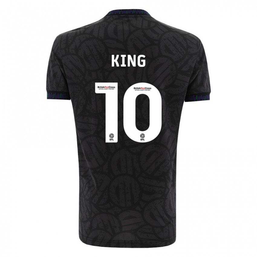 Kinder Andy King #10 Schwarz Auswärtstrikot Trikot 2023/24 T-Shirt Belgien
