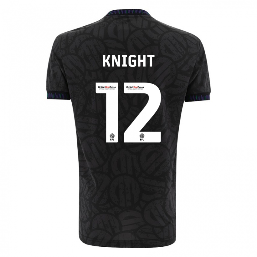 Kinder Jason Knight #12 Schwarz Auswärtstrikot Trikot 2023/24 T-Shirt Belgien