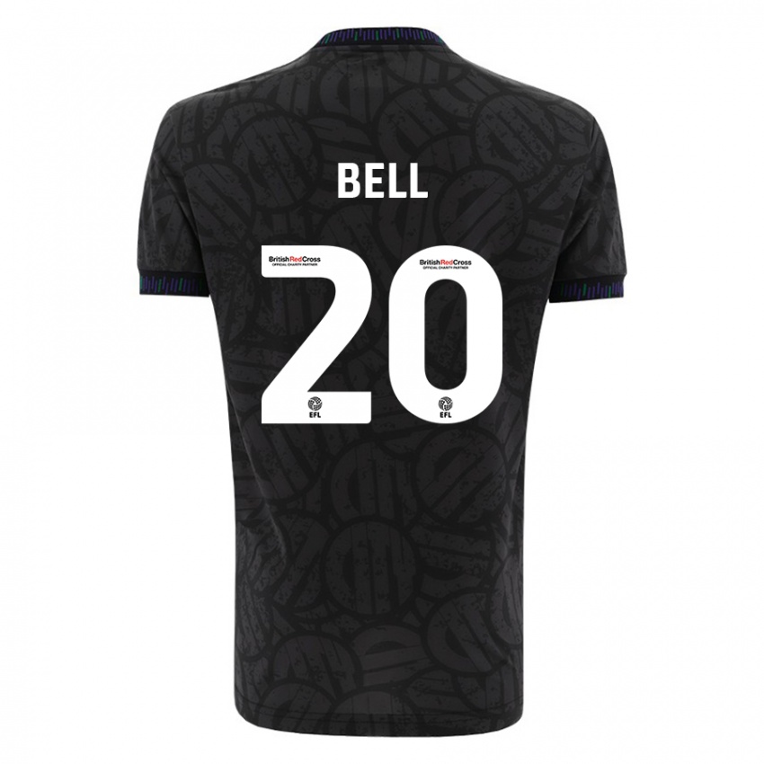 Kinderen Sam Bell #20 Zwart Uitshirt Uittenue 2023/24 T-Shirt België