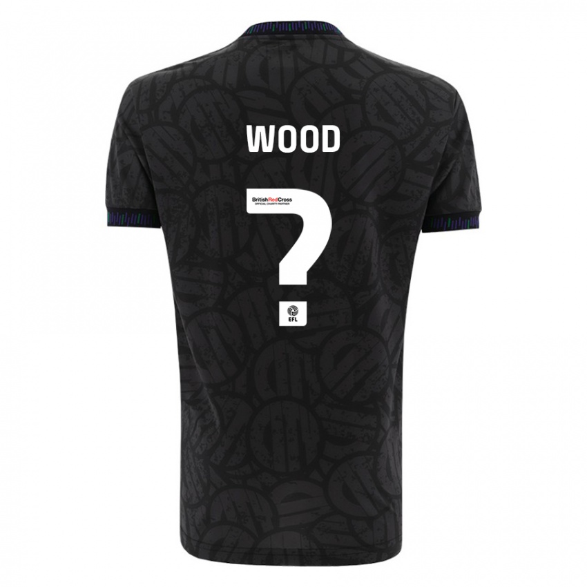 Kinderen Callum Wood #0 Zwart Uitshirt Uittenue 2023/24 T-Shirt België