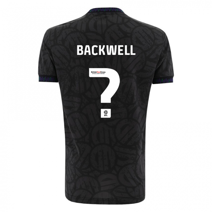 Kinderen Tommy Backwell #0 Zwart Uitshirt Uittenue 2023/24 T-Shirt België