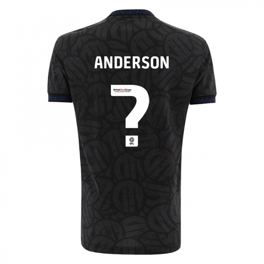 Kinderen Taine Anderson #0 Zwart Uitshirt Uittenue 2023/24 T-Shirt België