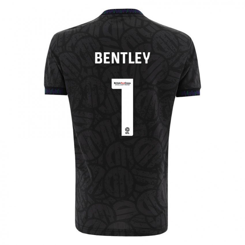 Kinderen Fran Bentley #1 Zwart Uitshirt Uittenue 2023/24 T-Shirt België