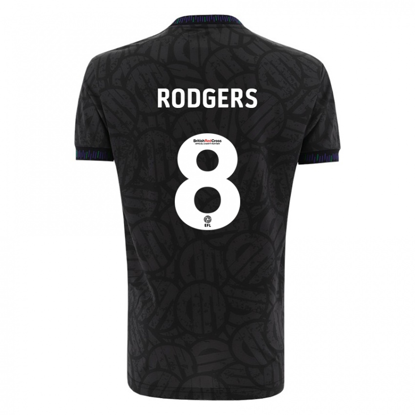 Kinderen Amy Rodgers #8 Zwart Uitshirt Uittenue 2023/24 T-Shirt België