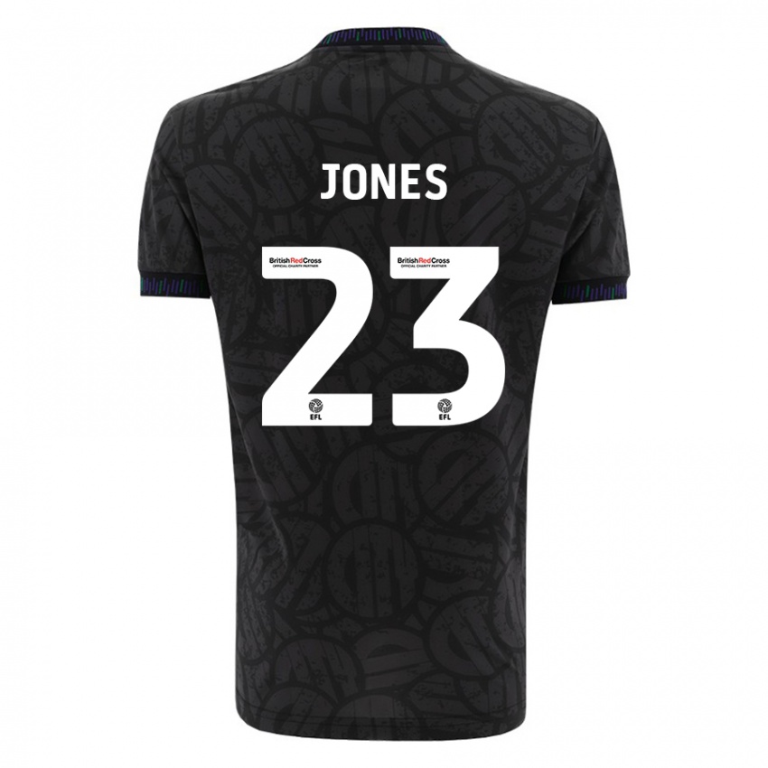 Kinderen Carrie Jones #23 Zwart Uitshirt Uittenue 2023/24 T-Shirt België