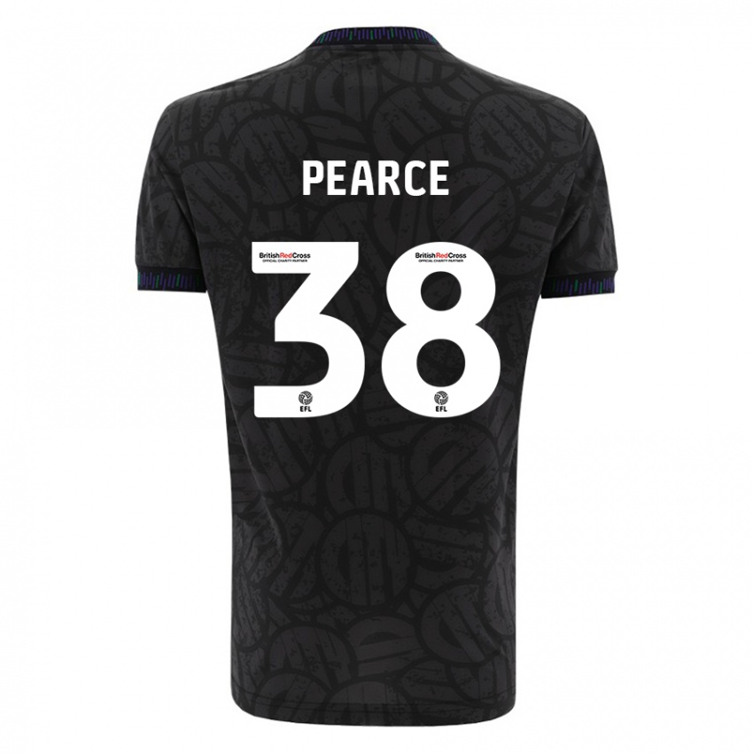 Kinder Manon Pearce #38 Schwarz Auswärtstrikot Trikot 2023/24 T-Shirt Belgien
