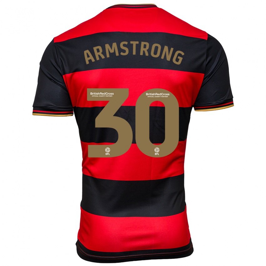 Kinderen Sinclair Armstrong #30 Zwart Rood Uitshirt Uittenue 2023/24 T-Shirt België