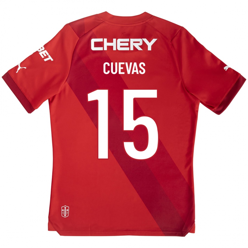 Kinderen Cristian Cuevas #15 Rood Uitshirt Uittenue 2023/24 T-Shirt België