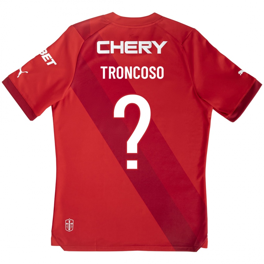Kinderen Leonardo Troncoso #0 Rood Uitshirt Uittenue 2023/24 T-Shirt België