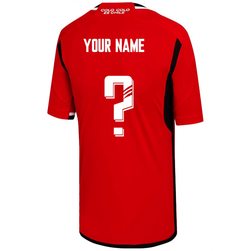 Enfant Maillot Votre Nom #0 Rouge Tenues Extérieur 2023/24 T-Shirt Belgique
