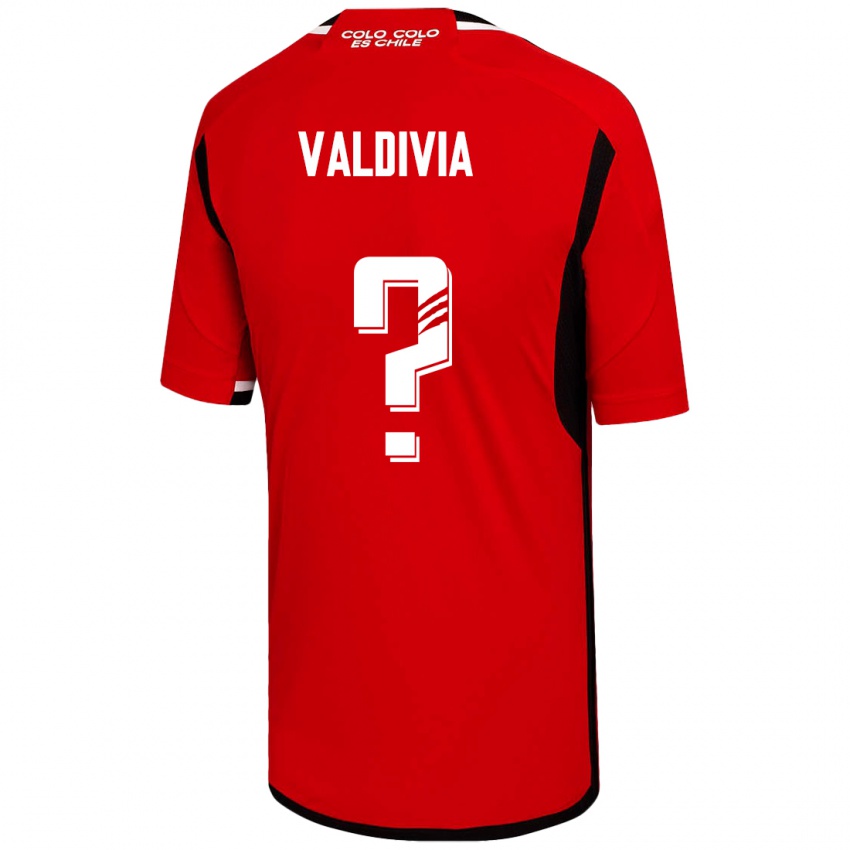 Kinderen Felipe Valdivia #0 Rood Uitshirt Uittenue 2023/24 T-Shirt België