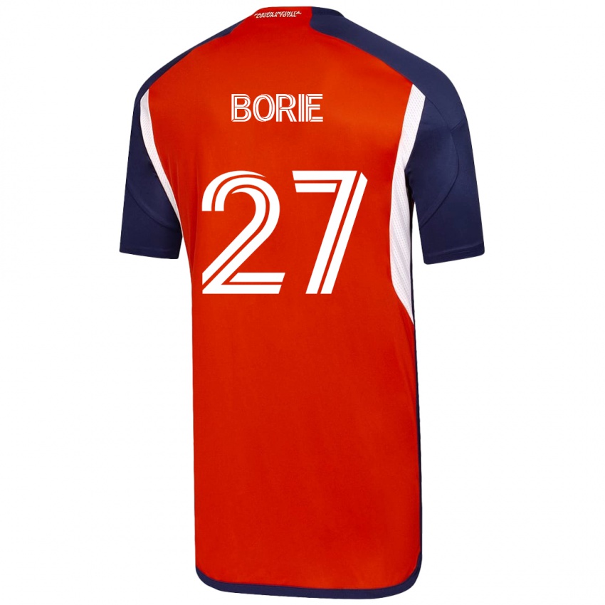 Kinderen Emilie Borie #27 Wit Uitshirt Uittenue 2023/24 T-Shirt België