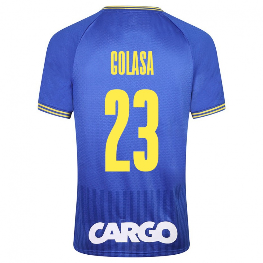 Kinderen Eyal Golasa #23 Blauw Uitshirt Uittenue 2023/24 T-Shirt België