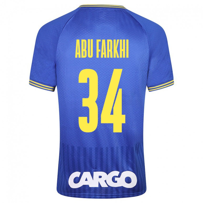 Kinderen Sayed Abu Farkhi #34 Blauw Uitshirt Uittenue 2023/24 T-Shirt België