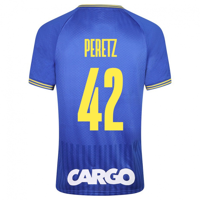 Kinderen Dor Peretz #42 Blauw Uitshirt Uittenue 2023/24 T-Shirt België