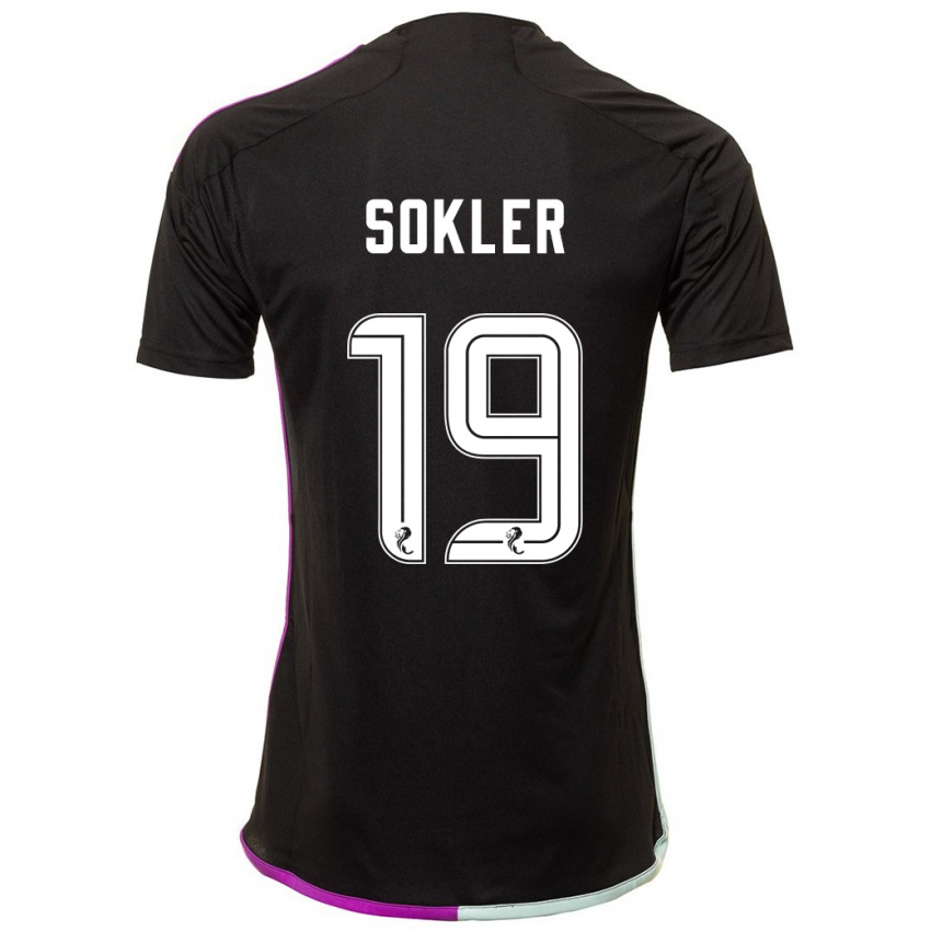 Kinderen Ester Sokler #19 Zwart Uitshirt Uittenue 2023/24 T-Shirt België