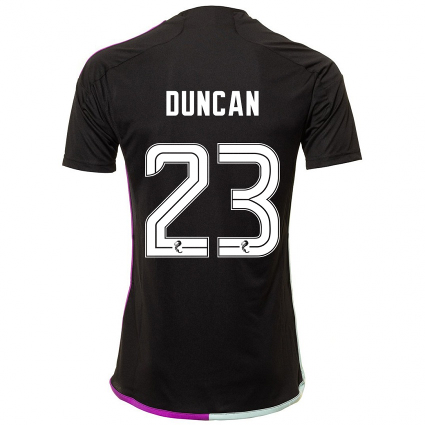 Kinderen Ryan Duncan #23 Zwart Uitshirt Uittenue 2023/24 T-Shirt België