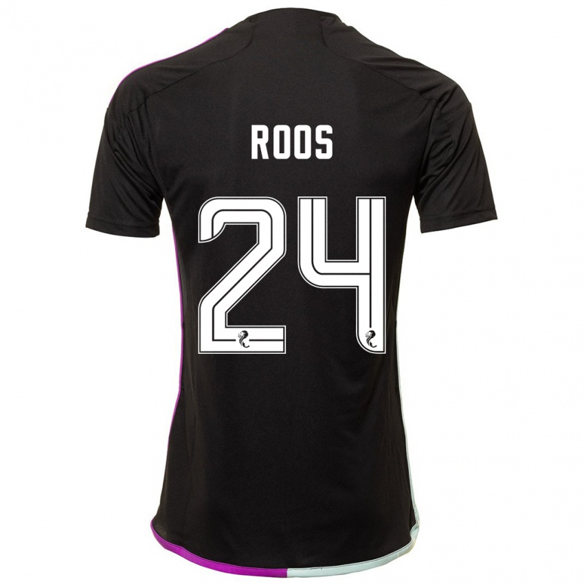 Kinderen Kelle Roos #24 Zwart Uitshirt Uittenue 2023/24 T-Shirt België