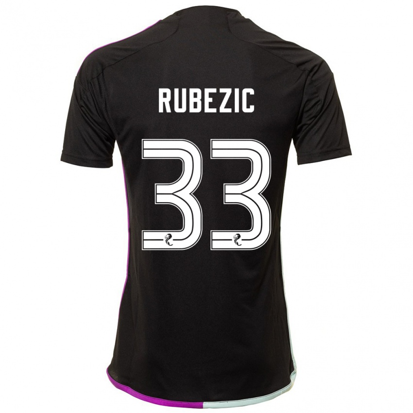 Kinderen Slobodan Rubezic #33 Zwart Uitshirt Uittenue 2023/24 T-Shirt België