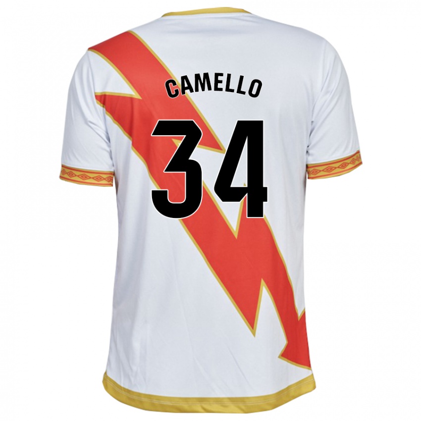 Heren Sergio Camello #34 Wit Thuisshirt Thuistenue 2023/24 T-Shirt België