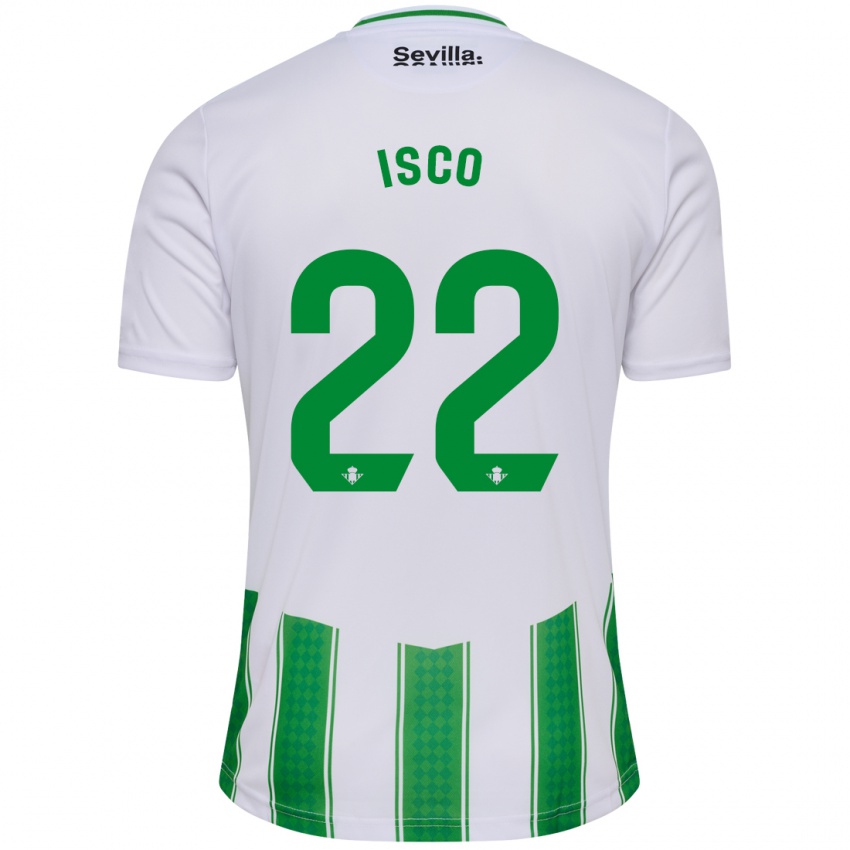 Heren Isco #22 Wit Thuisshirt Thuistenue 2023/24 T-Shirt België