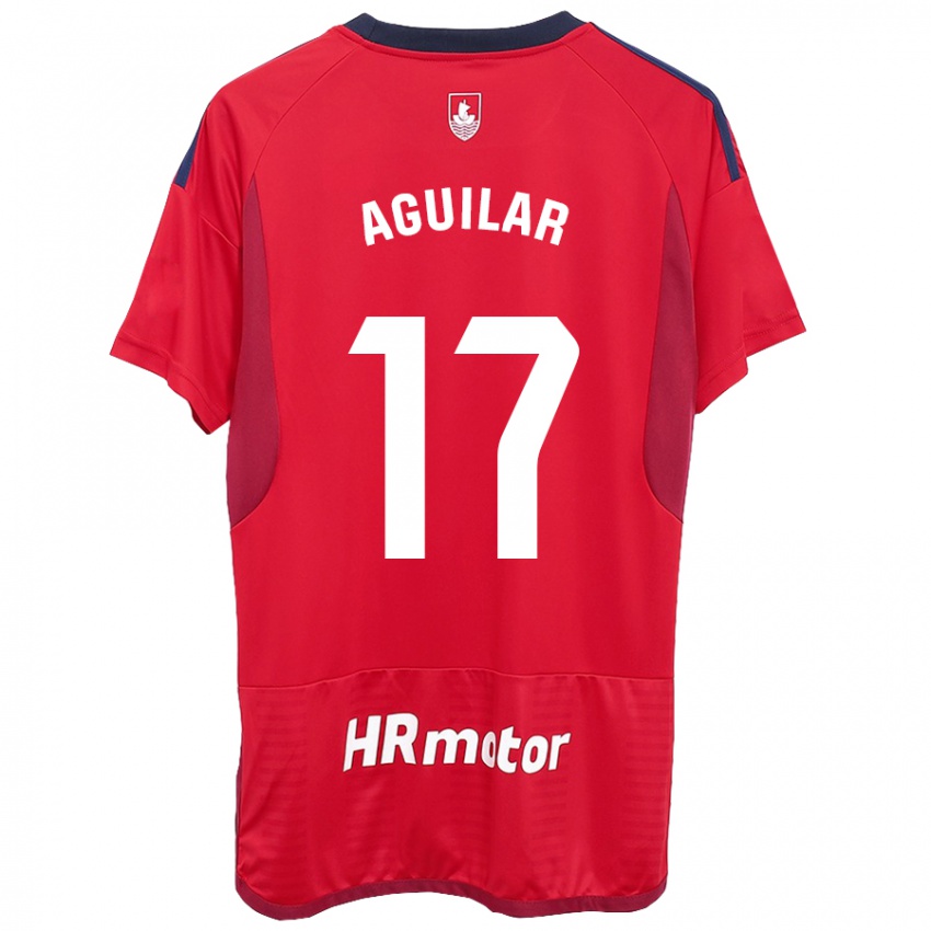 Heren Eneko Aguilar #17 Rood Thuisshirt Thuistenue 2023/24 T-Shirt België