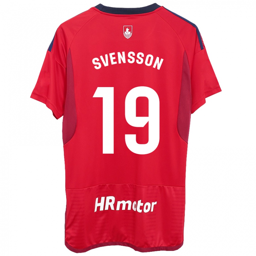 Heren Max Svensson #19 Rood Thuisshirt Thuistenue 2023/24 T-Shirt België