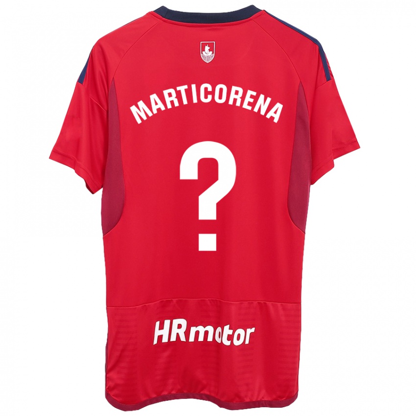 Heren Ander Marticorena #0 Rood Thuisshirt Thuistenue 2023/24 T-Shirt België